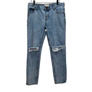 One Teaspoon Awesome Baggies Medium Rise Relaxed Legs Size 30